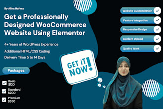 design a professional woocommerce wordpress store