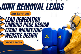 junk removal lead lead generation hauling lead hauling logo junk removal website
