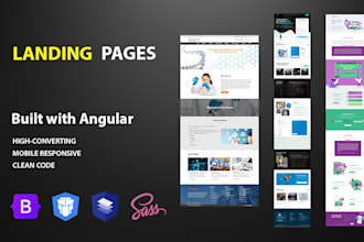 build a high converting angular landing page