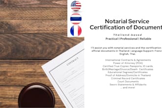 professional notary public attorney services in thailand