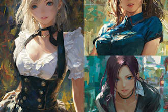 draw a professional anime illustration