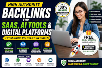 build high authority backlinks for ai tools startups and digital platforms
