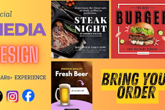 design eye catching instagram, facbook posts and ads images