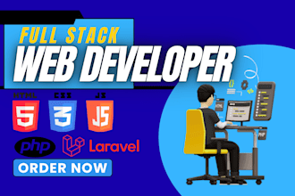 do full stack web developer in php and laravel