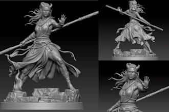 sculpt custom 3d dnd tabletop warhammer figurine miniature character 3d printing