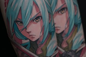 make anime tattoo design