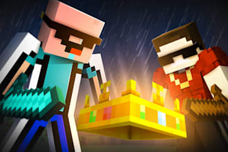 create attractive minecraft thumbnails