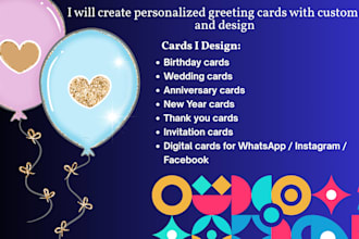 design beautiful customized greeting and anniversary cards