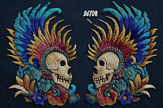 digitize image for embroidery, logo and patches in dst pes emb design file