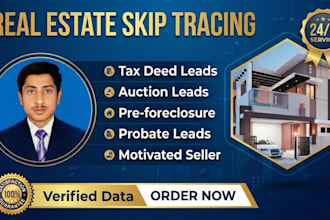 provide tax delinquents and tax deed with skip tracing