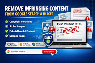 remove infringing content from google search and images under dmca