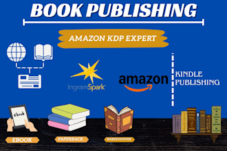 publish your book on amazon KDP, ingramspark and other platforms