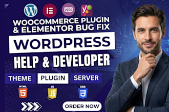 develop or fix wordpress issues, woocommerce bugs or plugin errors wordpress seo