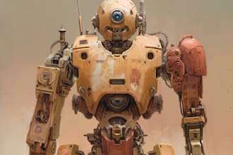 draw or design mechs robots concepts