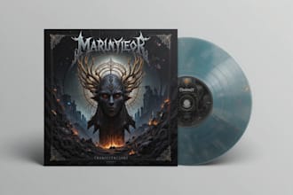 design metal album cover artwork for you