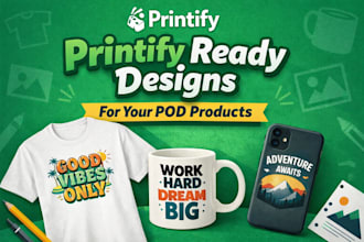 design mockup graphics for printify products