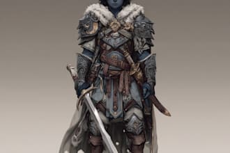 draw original dnd or rpg character art illustration for you