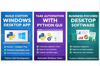 build a custom desktop application for windows using python