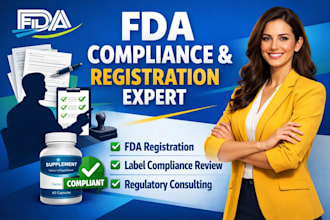 fda compliance, registration ,product label review ,nutrition facts