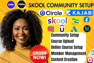 do skool community setup mighty network community manager circle so