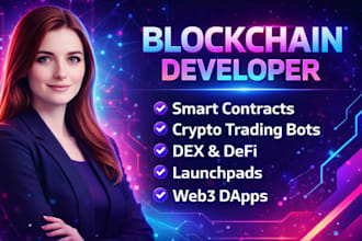 blockchain developer, integrate web3 staking presale dapp smart contract with ai