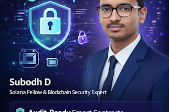 develop secure solana smart contracts and dapps in rust and anchor