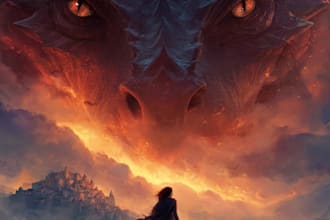 create a unique fantasy book cover fantasy book cover