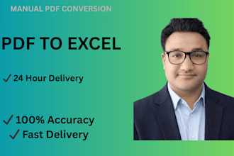 manually convert PDF to excel with accuracy