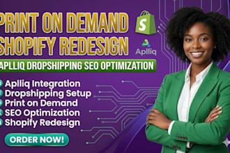 setup apliiq shopify print on demand store, gelato printful printify pod store
