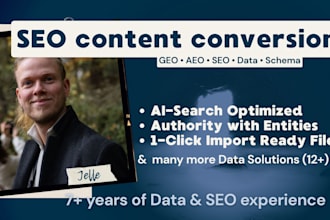 convert your web and blog library into ai ready content, GEO, aeo, SEO