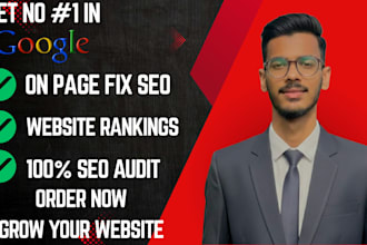 do complete on page SEO optimization website audit