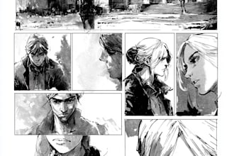 illustrate a graphic novels and comic book page