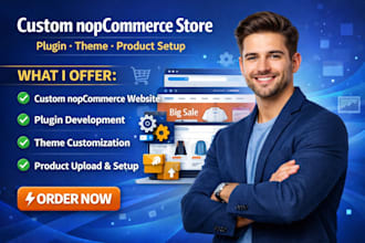 create nopcommerce ecommerce website plugin theme customization product upload