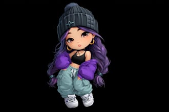 do my style chibi character avatar for your need or pngtuber