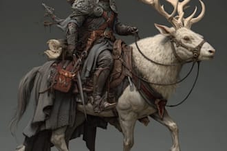 create original fantasy character concept art and design