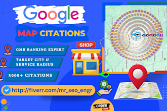 build google maps citations gmb ranking for local SEO 3 pack map ranking