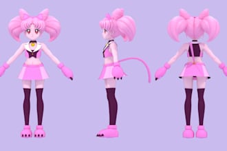 create or fix custom vrchat avatar and vtuber 3d character