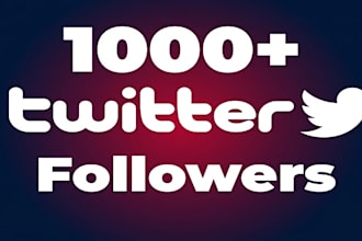 1000 twitter followers as your need