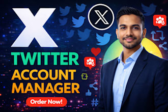 be your twitter or x account manager