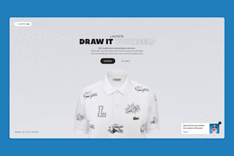 design a 3d interactive website, web3 website, ai website, react website