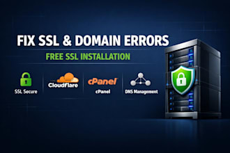 install free SSL certificate fix connect domain cloudflare cpanel fix SSL error