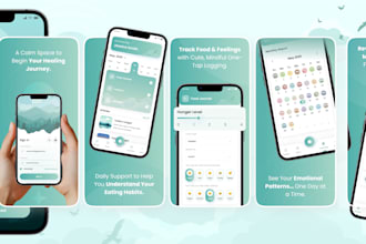 design app screenshots for app store and google play