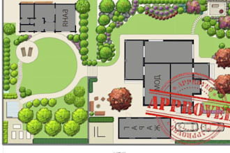 design landscape garden 2d plan planting plan material list as a pro architect