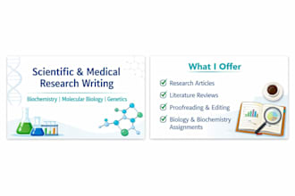 write and edit scientific and medical research articles