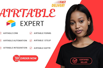 build airtable automation, airtable setup as an airtable expert with softr