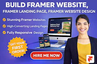 build framer website, framer landing page, framer website design