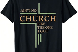 create a unique christian church logo and jesus christian t shirt design