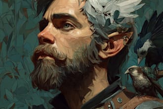 paint a realistic or fantasy portrait