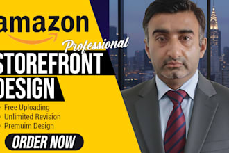 design and create amazon storefront, brand store