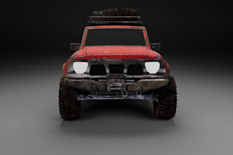 model modern 3d off road suv vehicle,hard surface, clean topology, car rendering